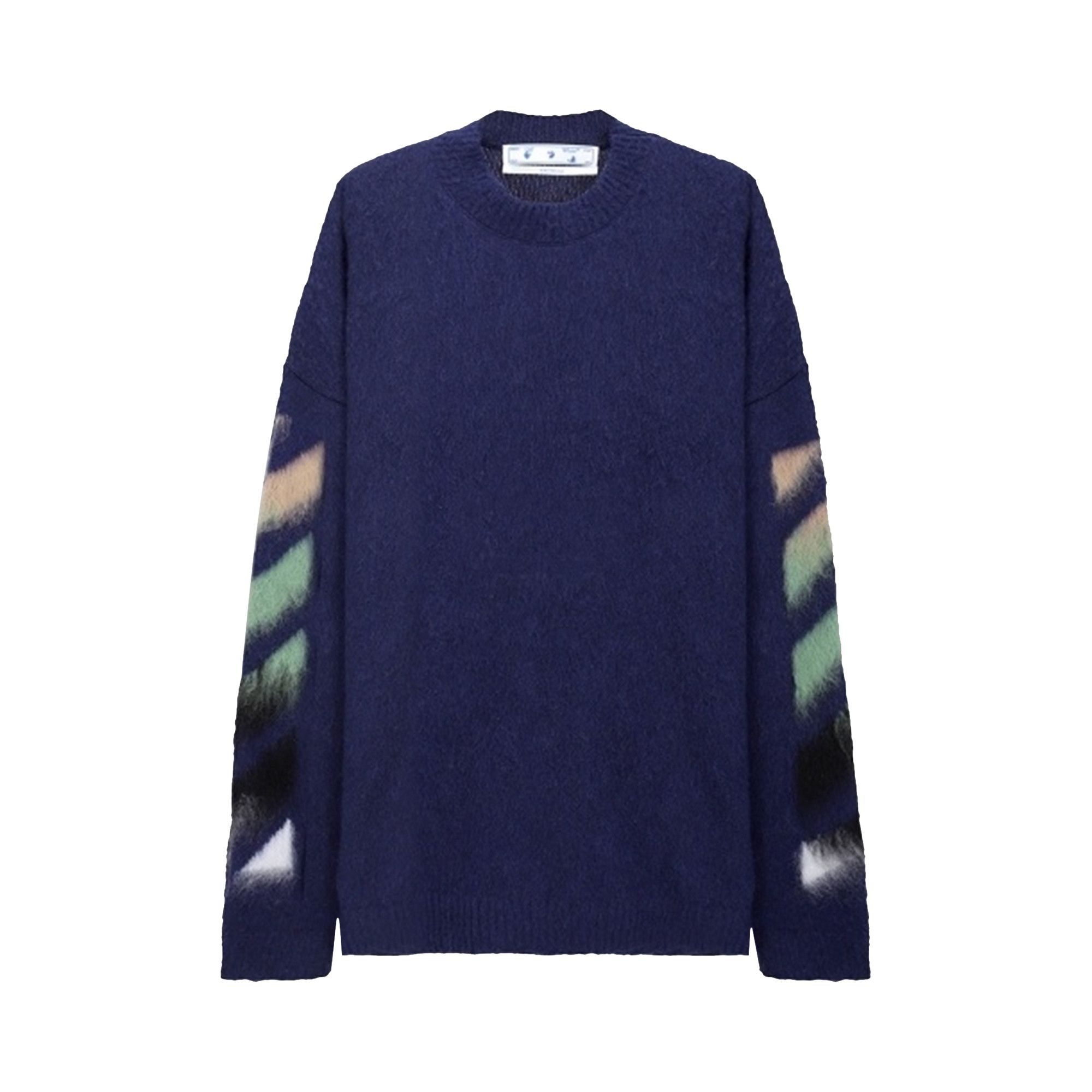 Off-White Brushed Crewneck 'Blue' - 1
