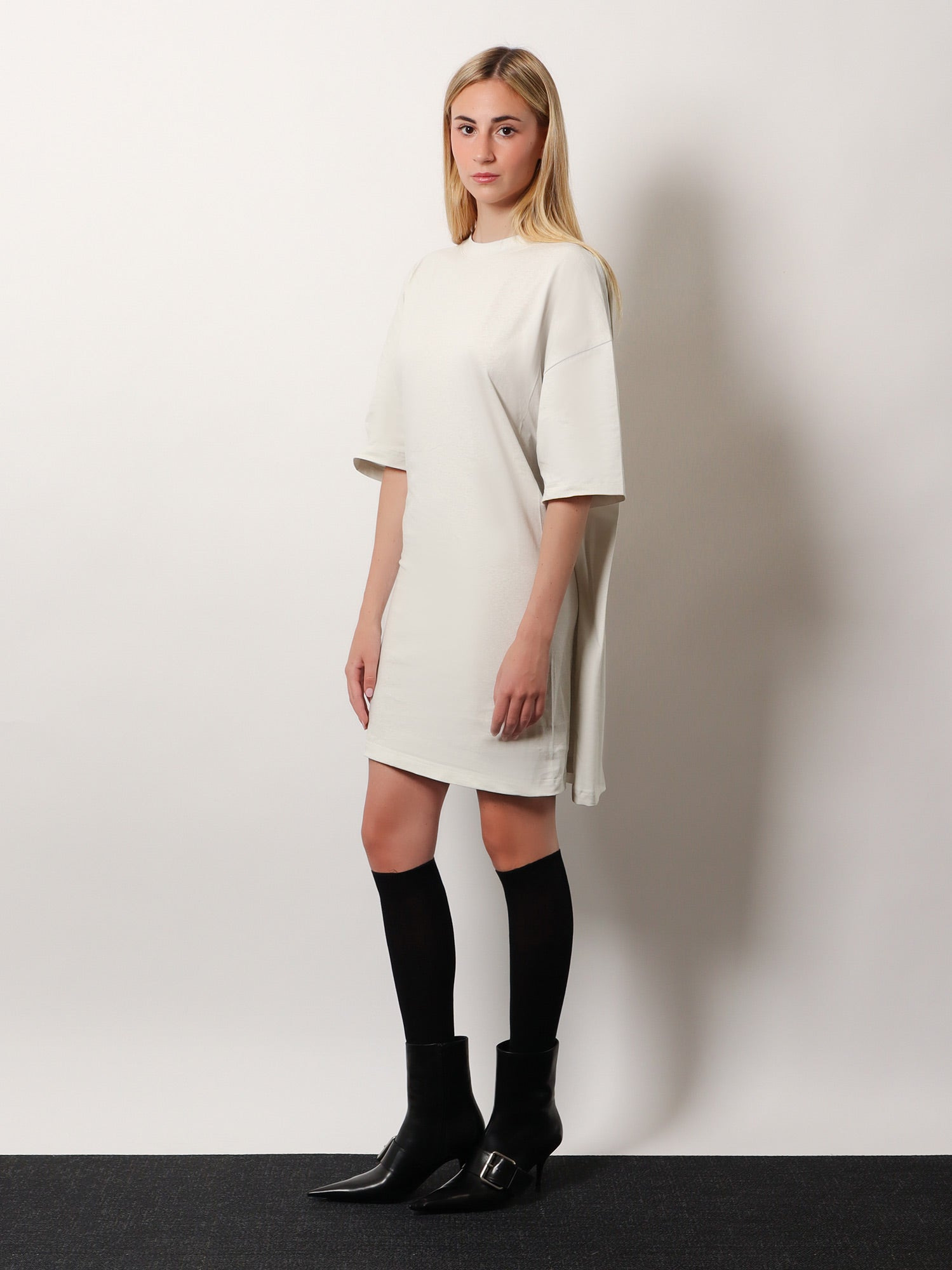 Cotton Jersey Semi Fitted Short Dress - 2