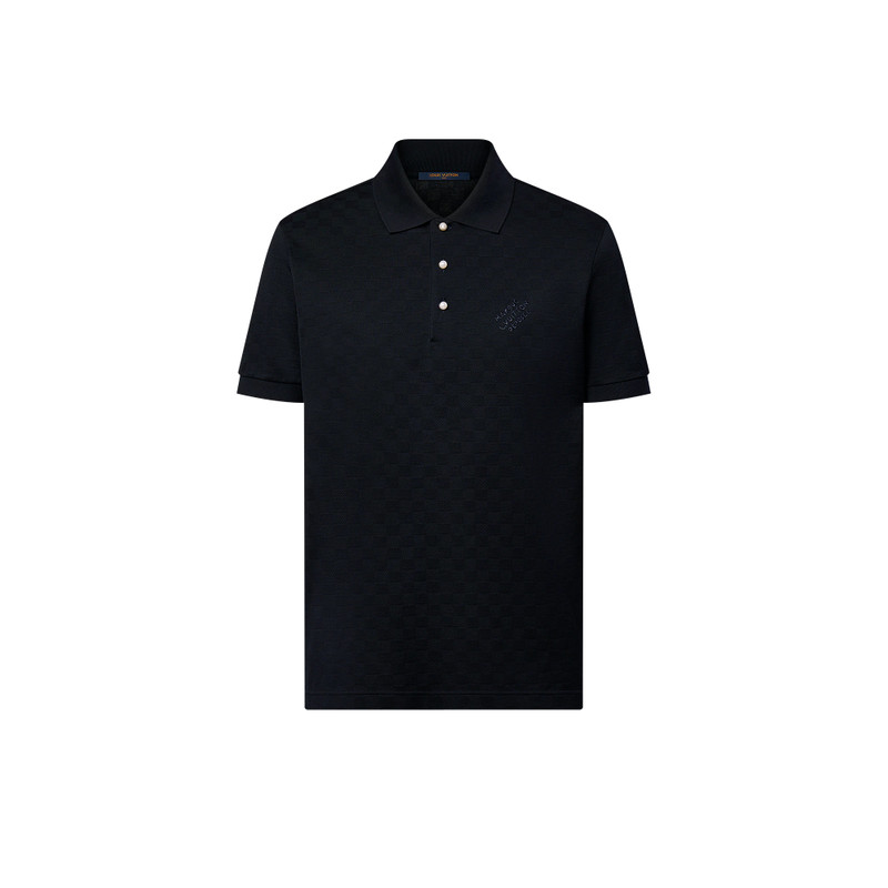 Damier Cotton Pique Polo 1
