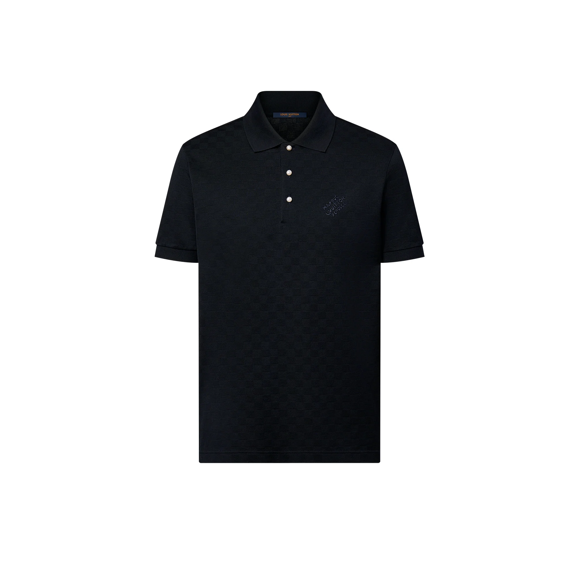 Damier Cotton Pique Polo - 1