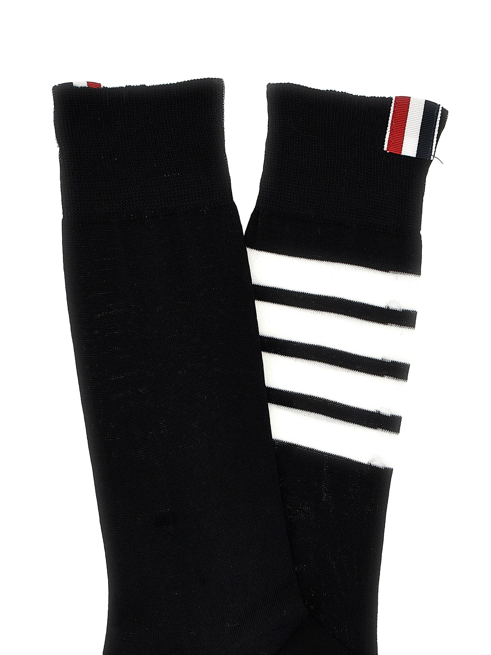 4 Bar Socks White/Black - 3