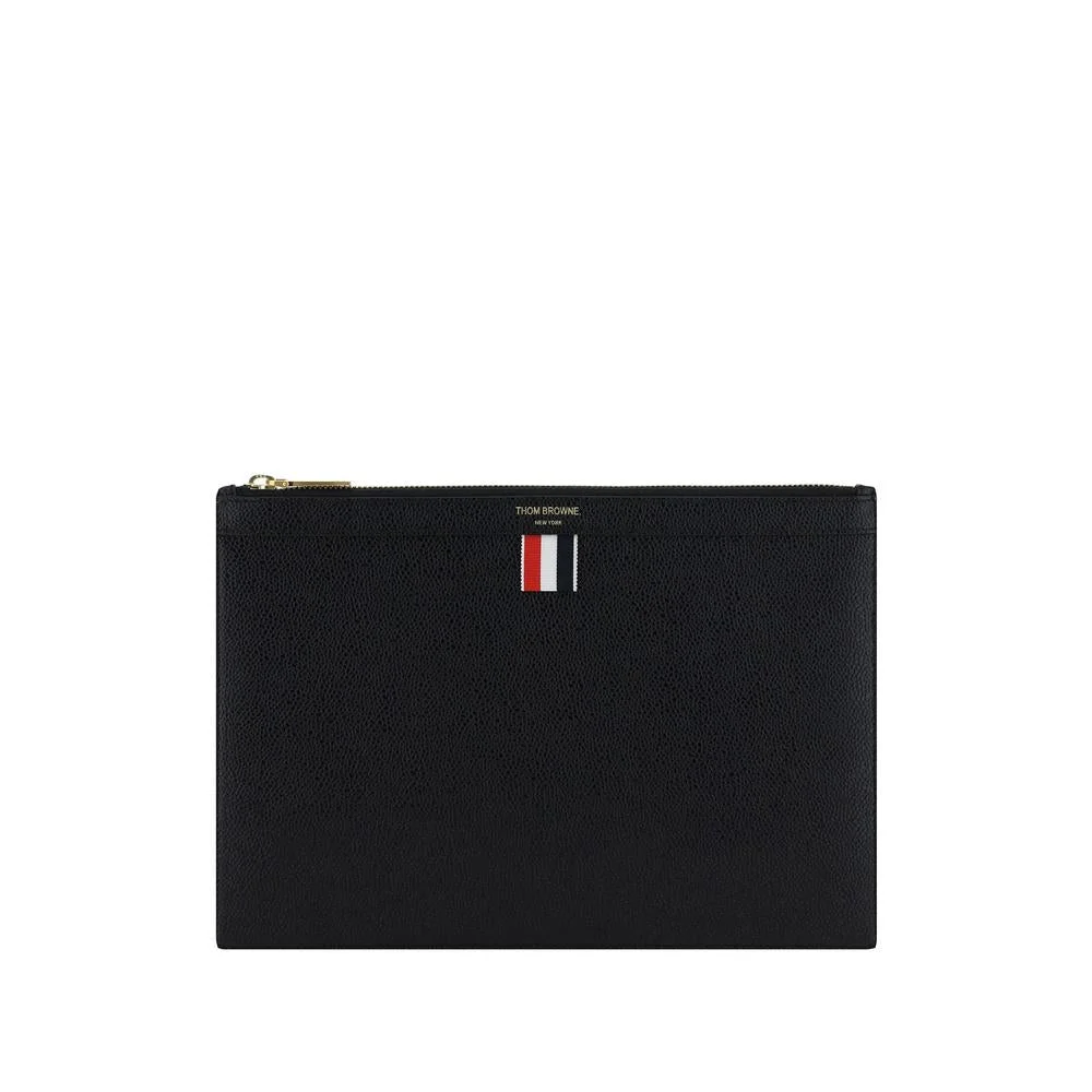 THOM BROWNE LEATHER SMALL DOCUMENT HOLDER - 1