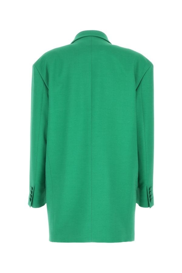 Valentino Garavani Woman Green Crepe Couture Oversize Blazer - 2