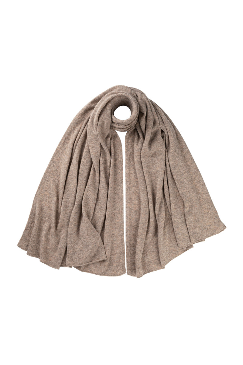 Gauzy Cashmere Brown Travel Stole 1