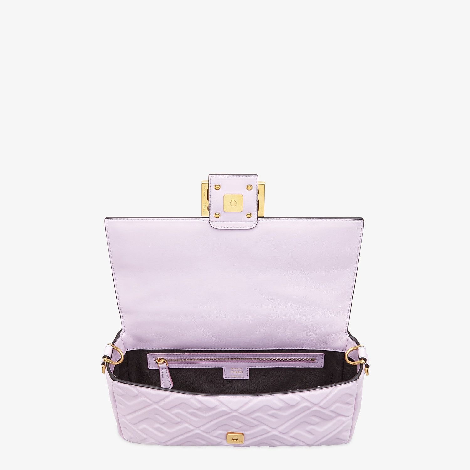 Lilac nappa leather FF Signature bag - 5