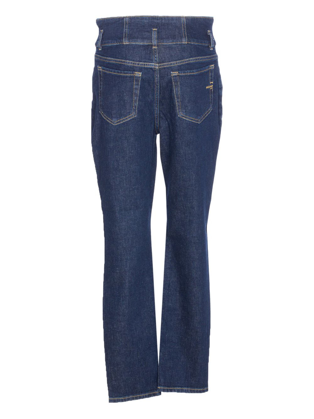 high-waisted button jeans - 2