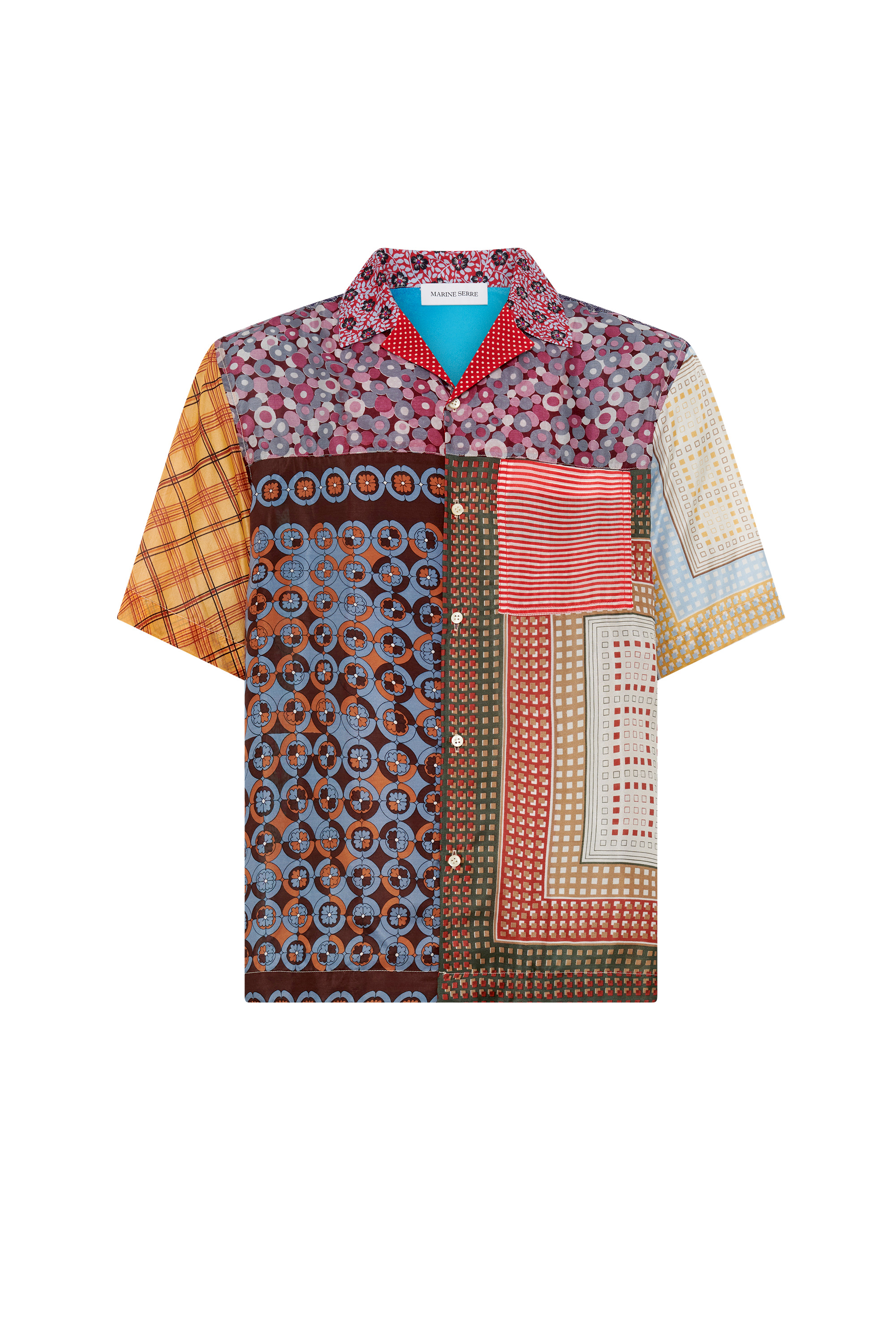 Regenerated Silk Scarves Bowling Shirt - 13