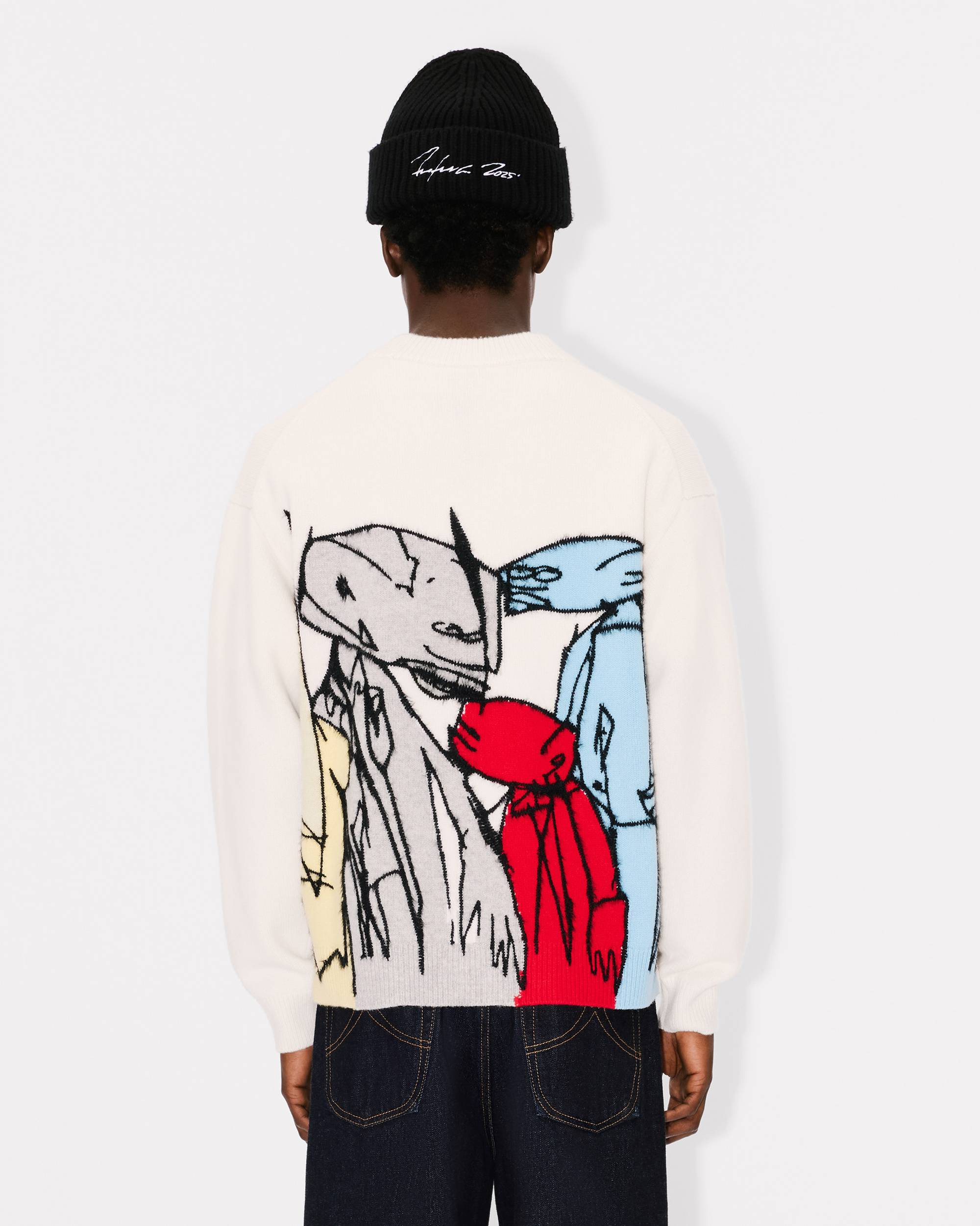 'Kenzo x Futura 2000' cardigan in wool - 4