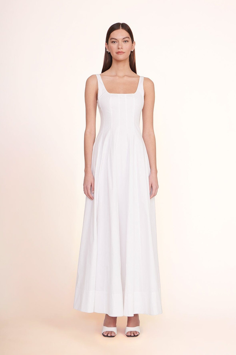 STAUD STAUD WELLS MAXI DRESS WHITE outlook