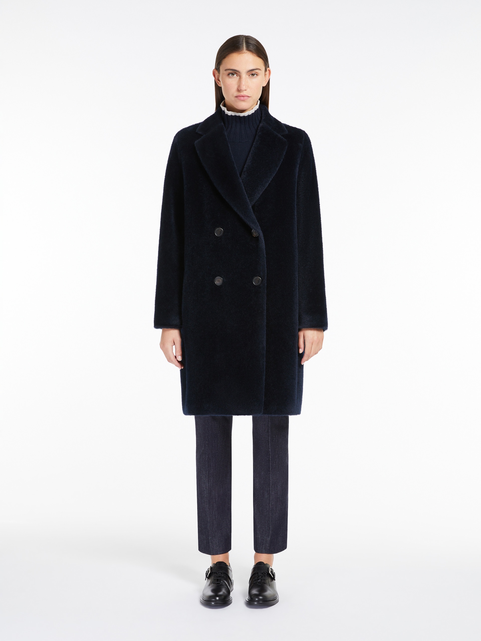 ROSETO Midi alpaca and wool coat - 3
