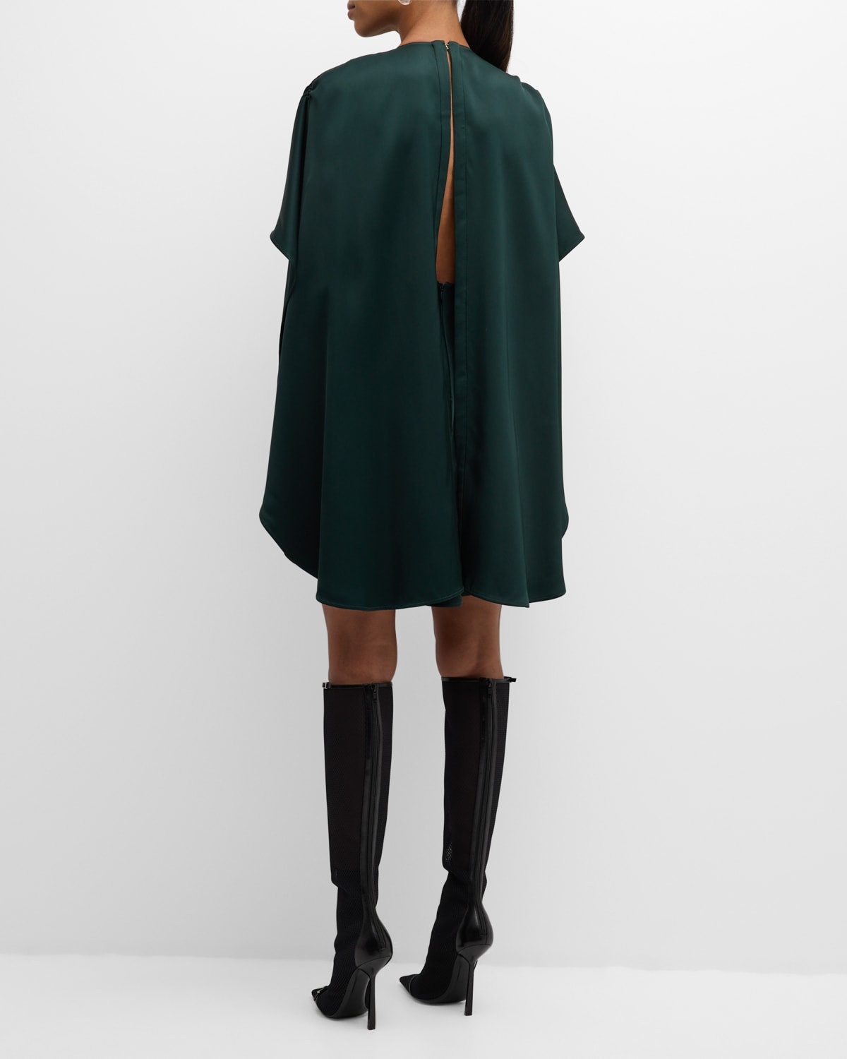 Zimmermann Eden Cascading Cape Mini Dress | neimanmarcus
