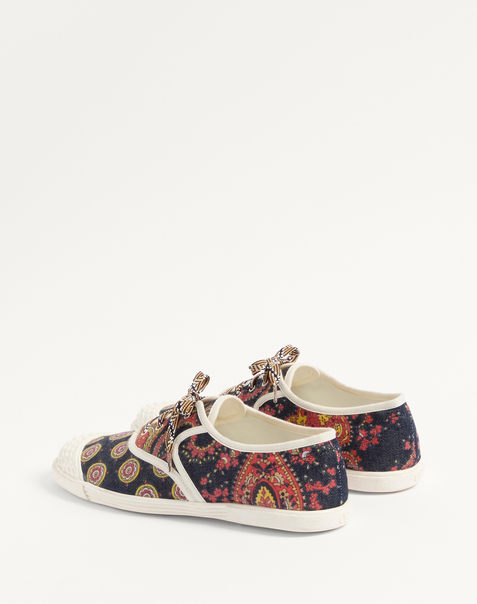 BAY BY BAY SNEAKERS IN VOYAGE IMAGINAIRE DENIM FABRIC - 5