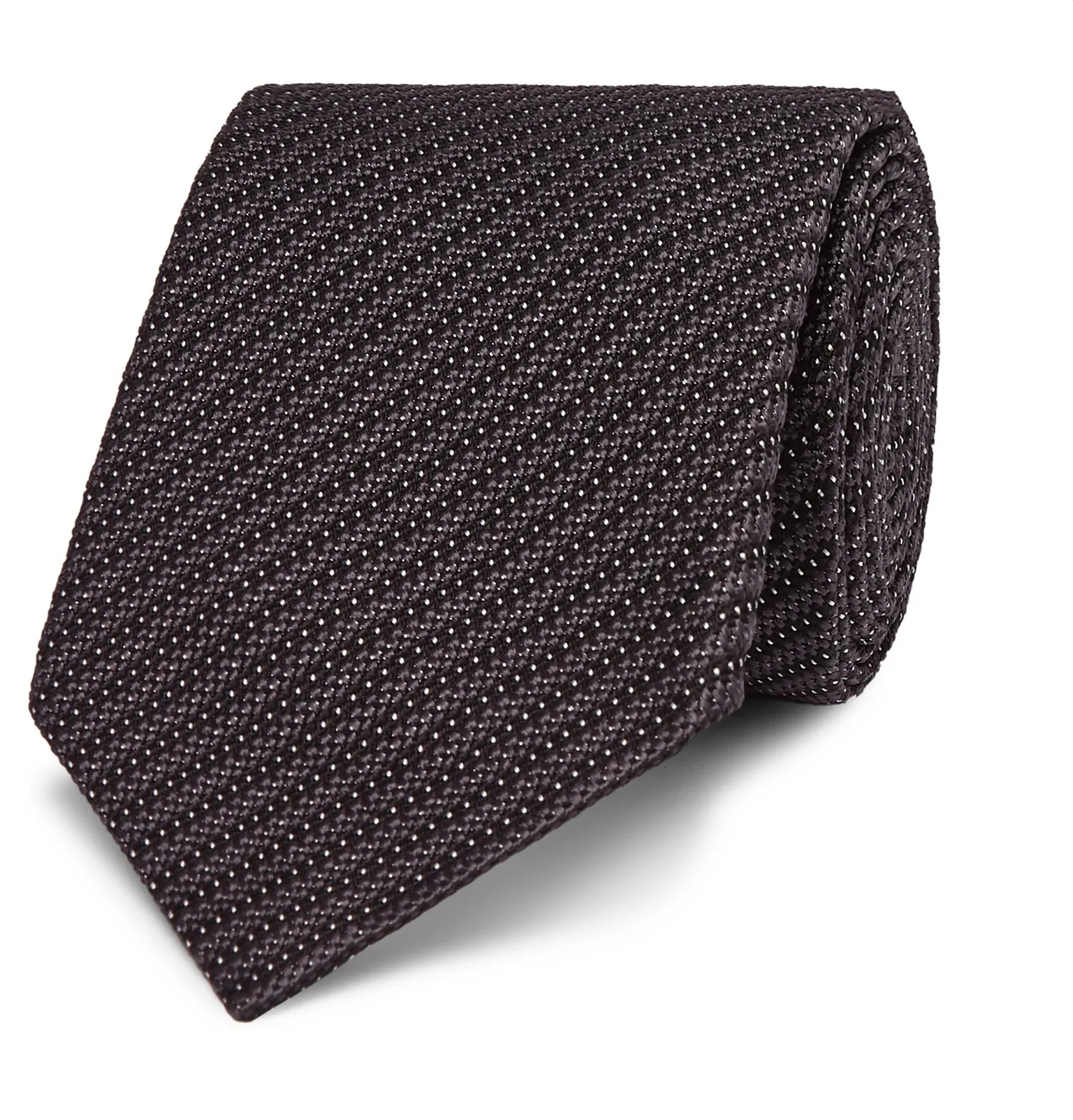 7cm Striped Silk-Blend Jacquard Tie - 1