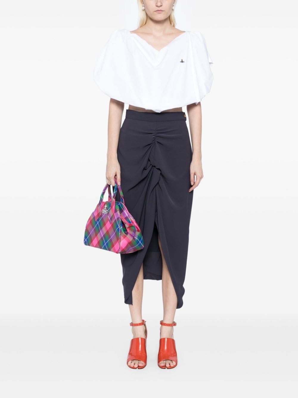 Yasmine tartan medium bag - 2