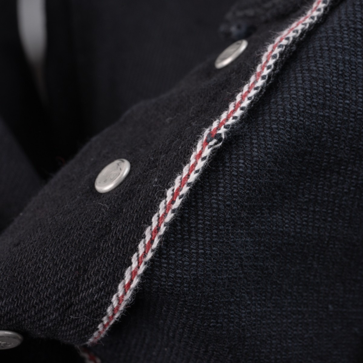 IH-555-SST-BLK 21oz Shinayaka Selvedge Denim Super Slim Cut Jeans - Black - 8