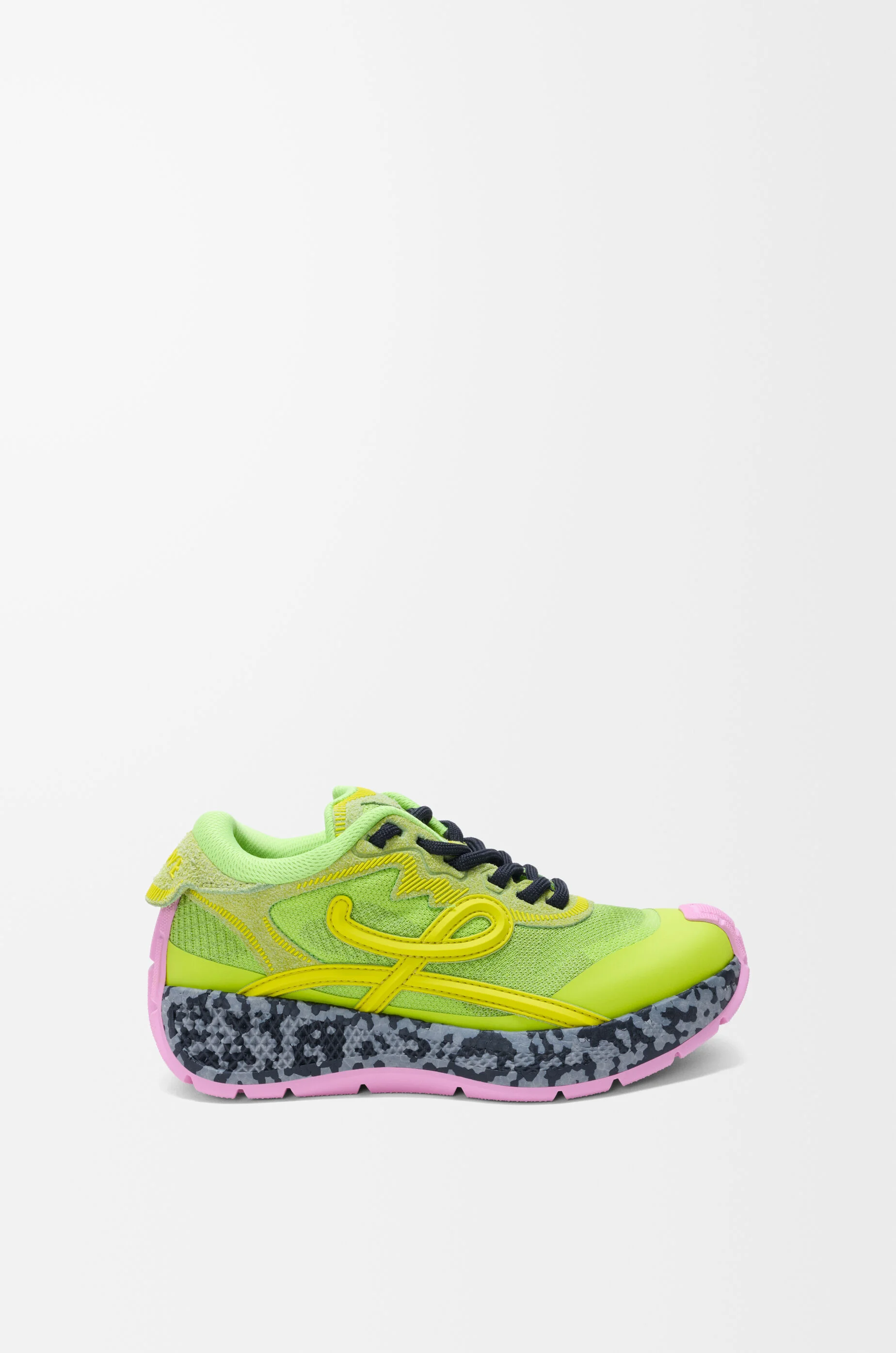Pogo sneaker in technical knit and suede - 1