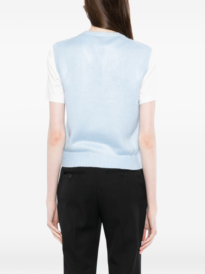 round-neck knit vest 5