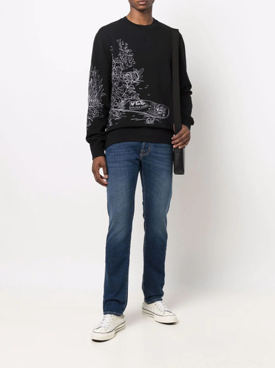 Golden Goose skateboard print cotton jumper outlook