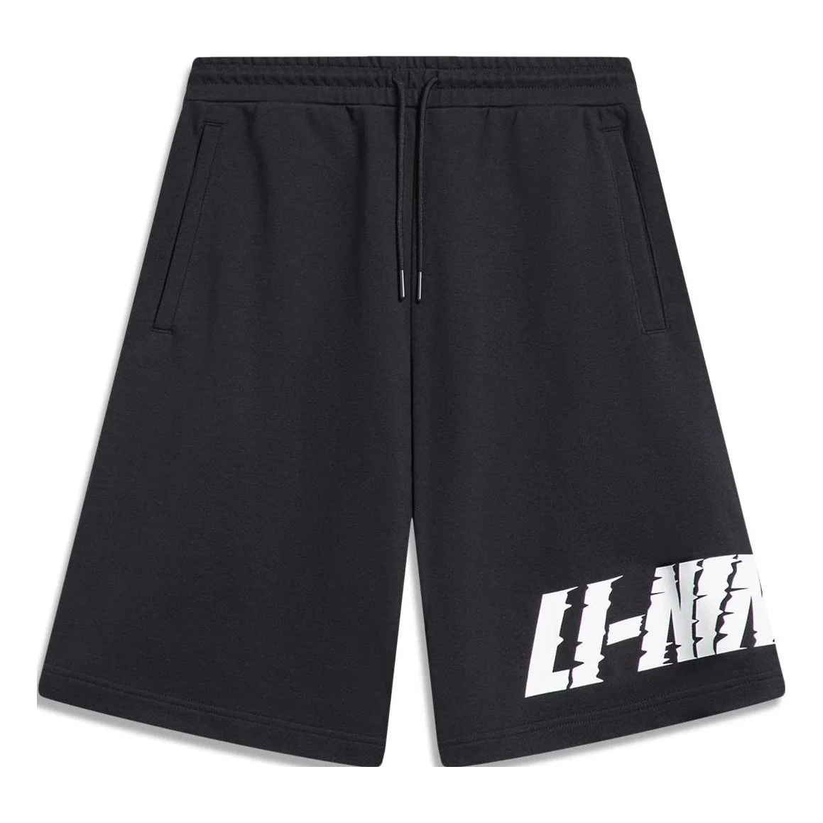 Li-Ning Graphic Loose Fit Shorts 'Black' AKST747-1 - 1