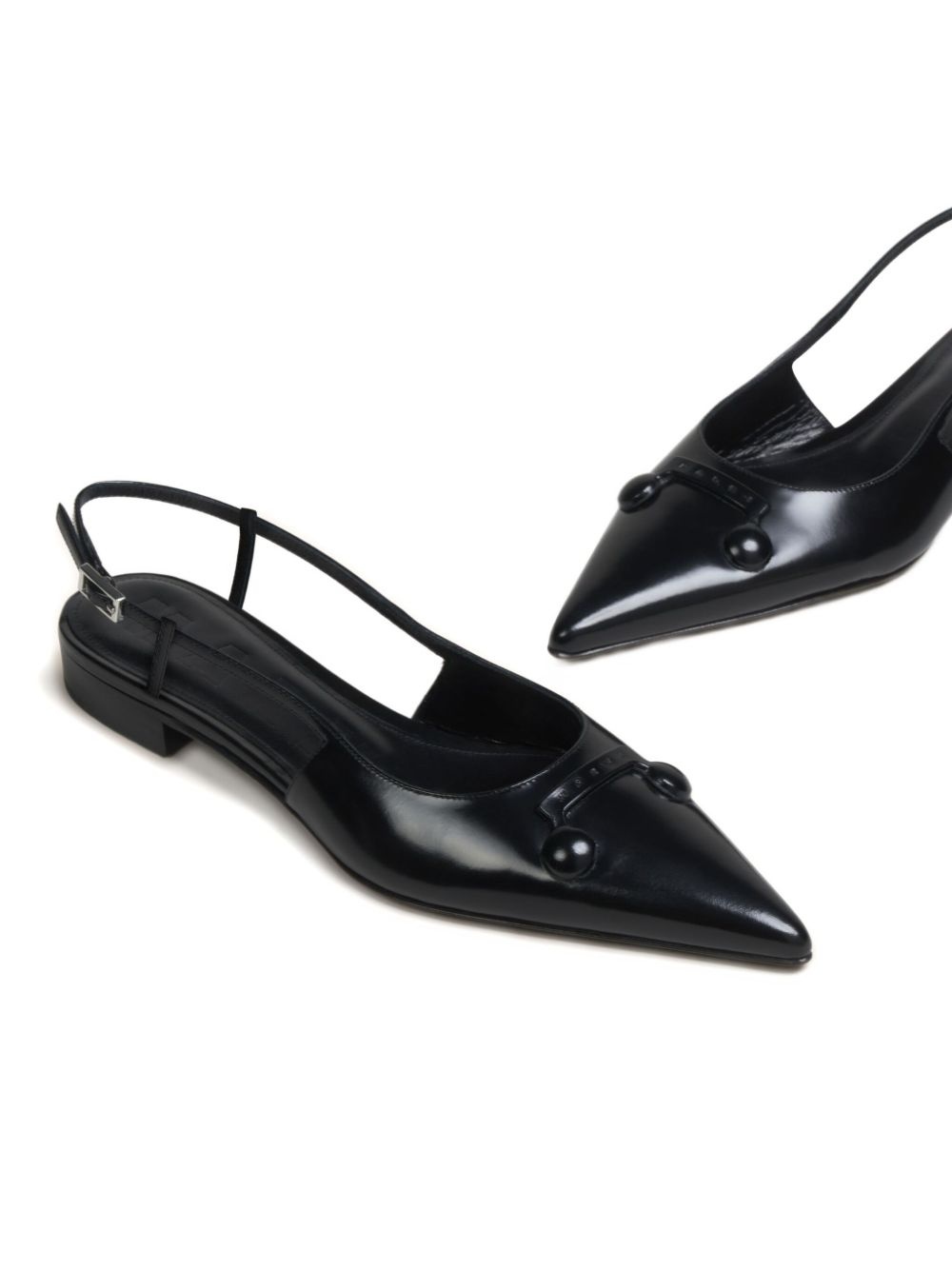 pointed-toe slingback sandals - 4