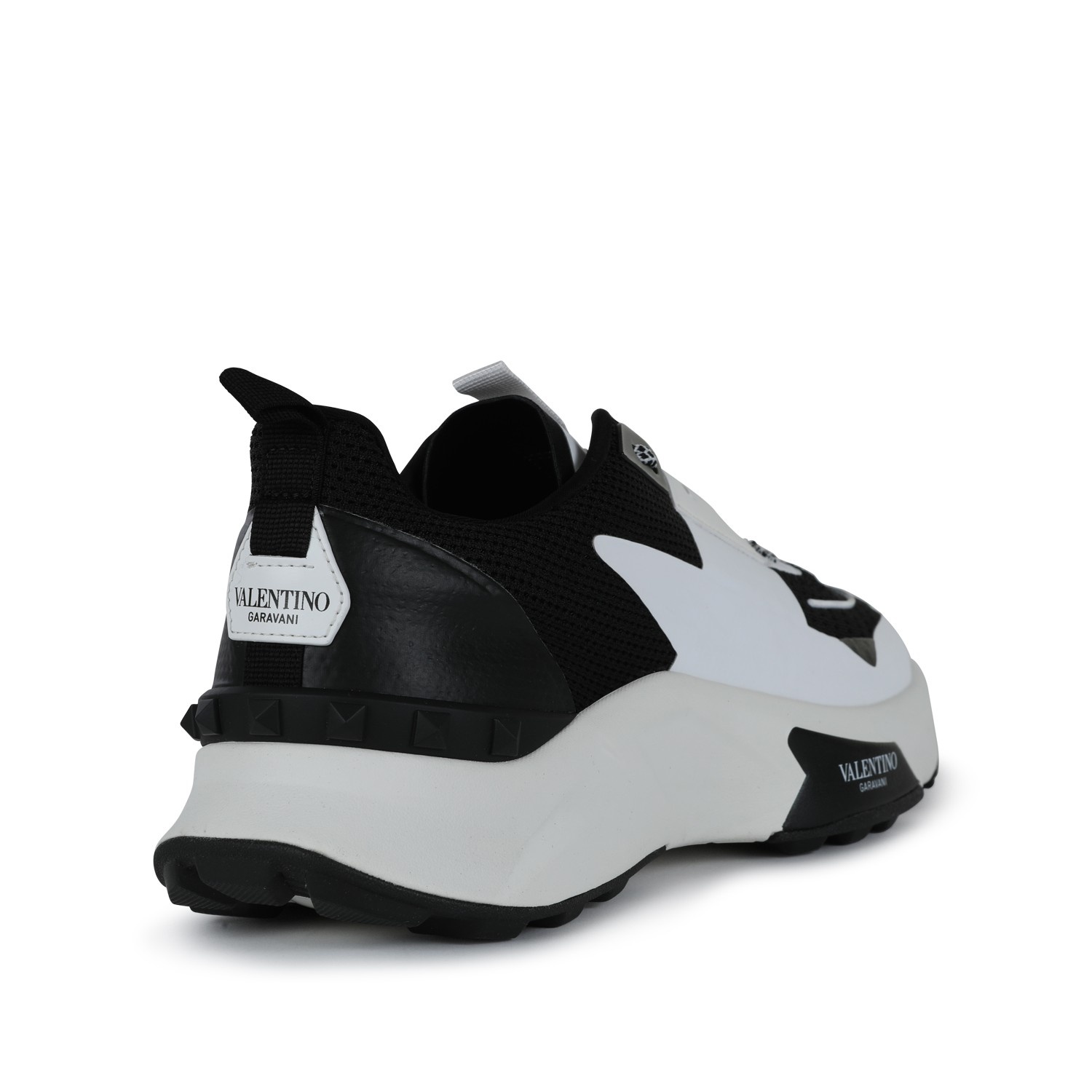 Valentino BLACK LEATHER SNEAKERS | palazzobellies | REVERSIBLE