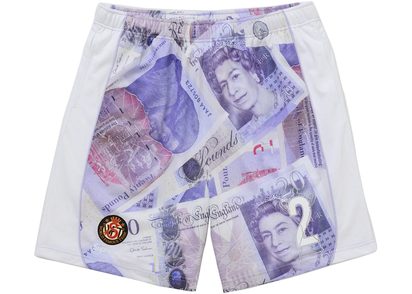 Supreme Pounds Soccer Short White - 1