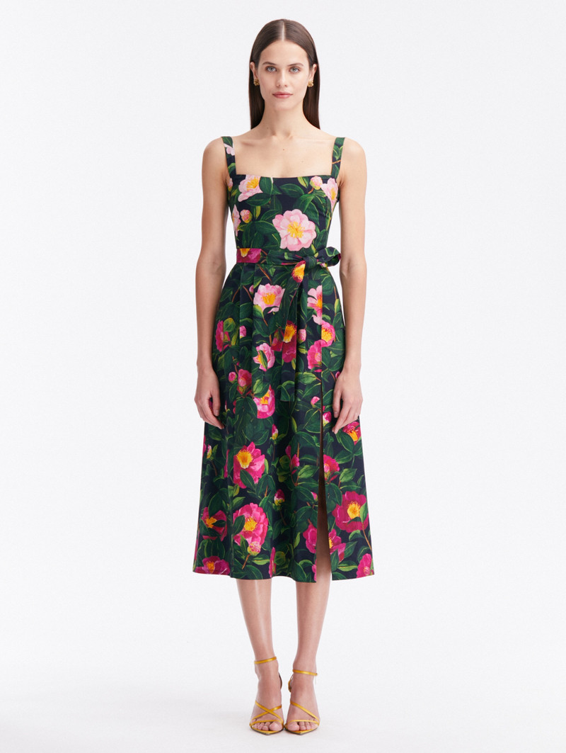 CAMELLIA COTTON POPLIN TANK DRESS - 1