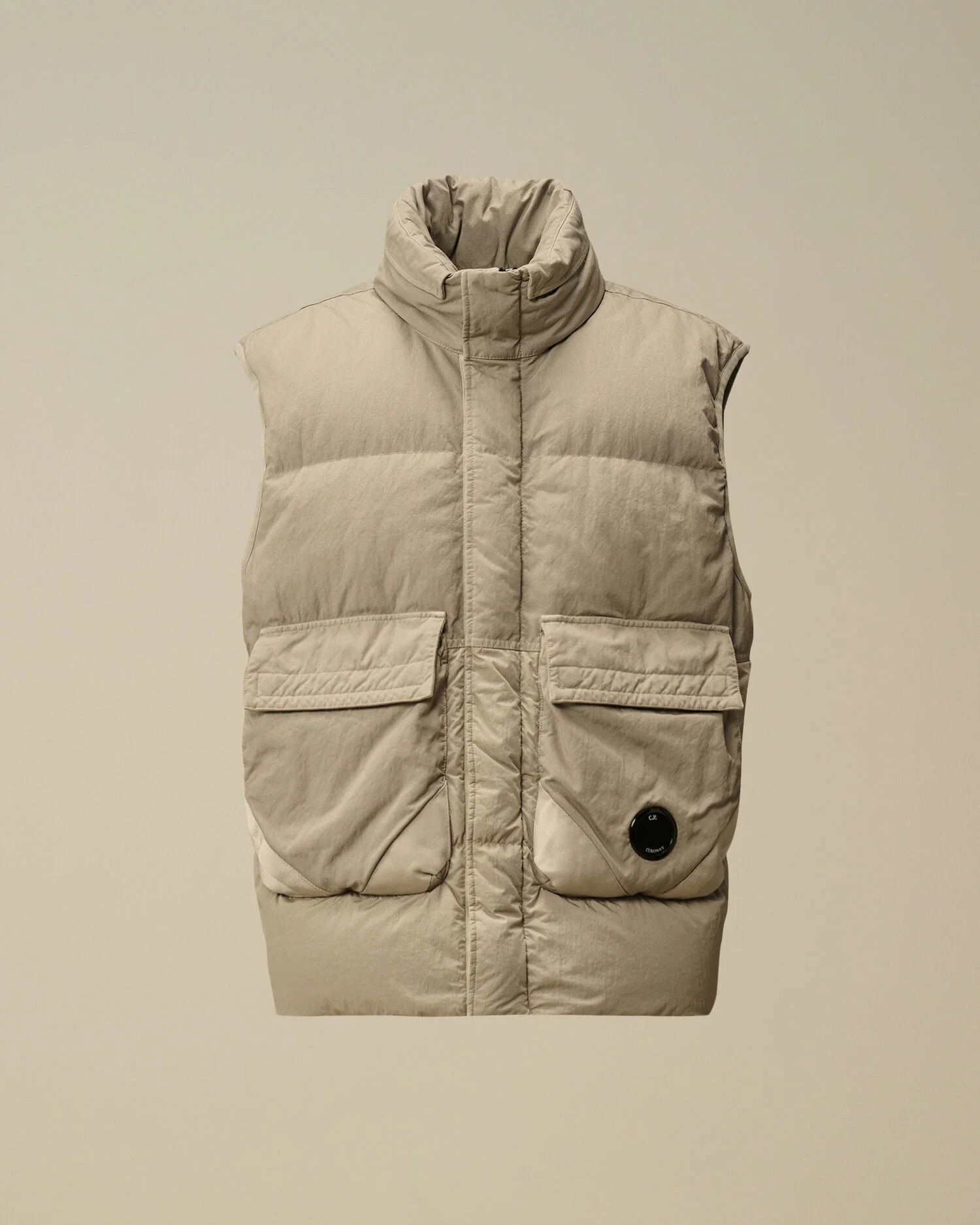 Eco-Chrome R Mixed Hooded Down Gilet - 1