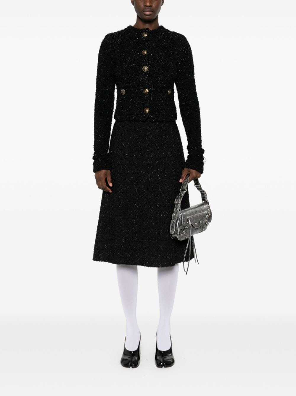 Balenciaga Bouclé cropped jacket - 3