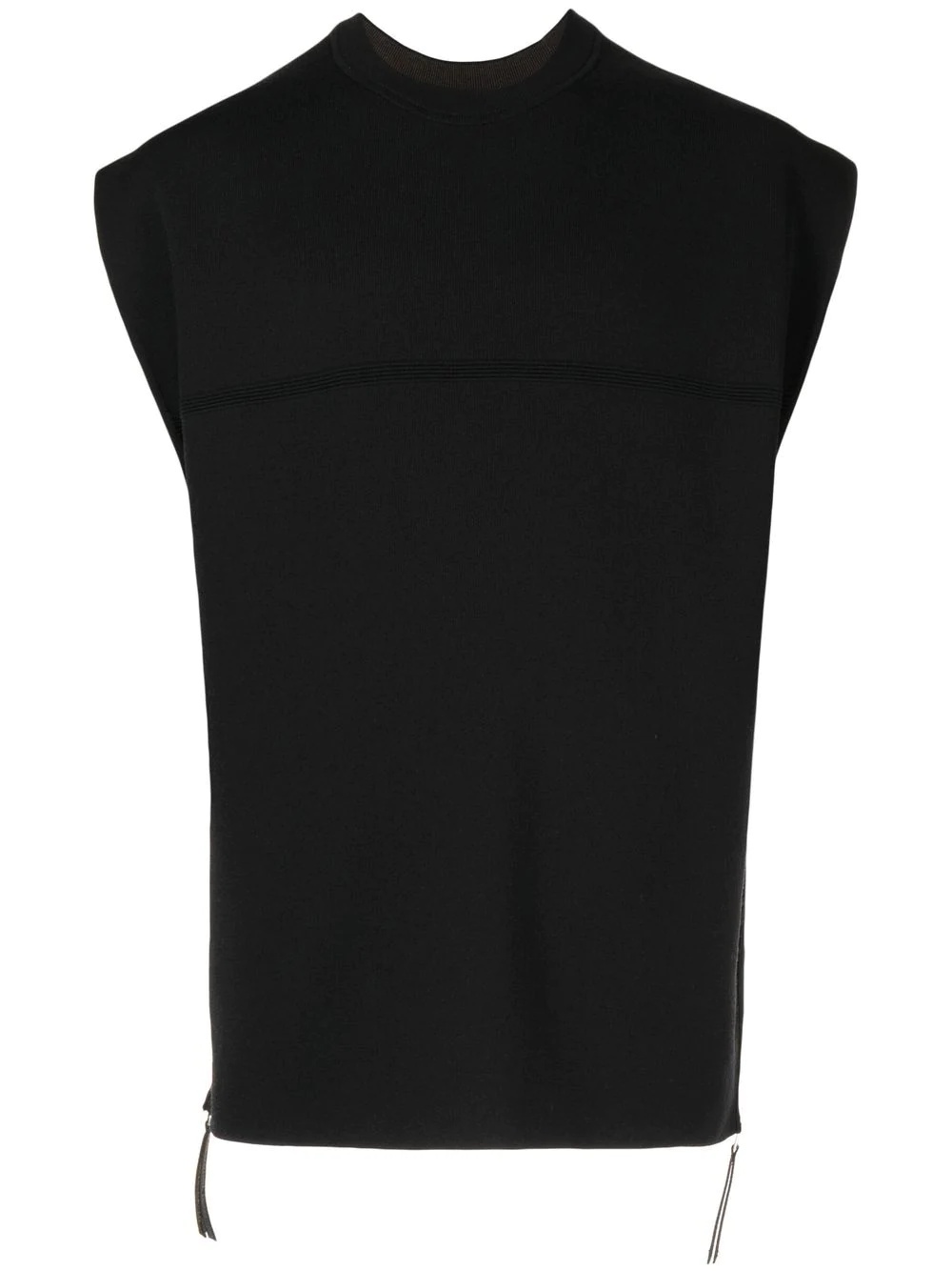 crewneck sleeveless jumper - 1