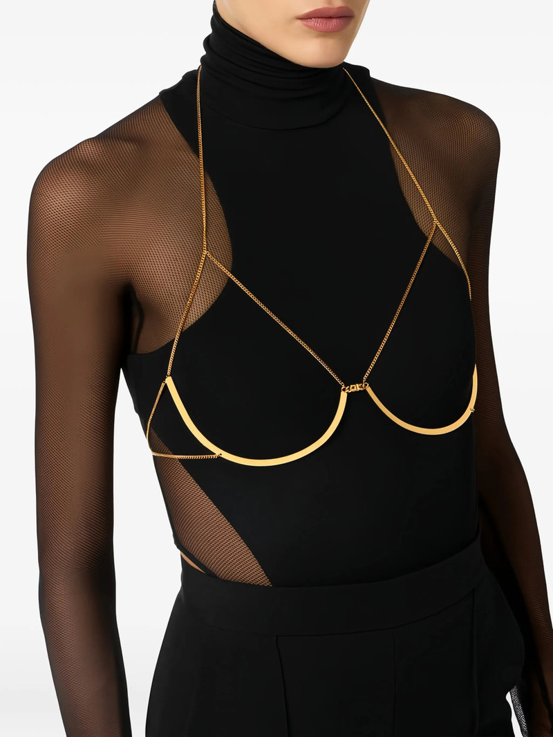 ELISABETTA FRANCHI Elisabetta Franchi Bodychain Necklace In Golden Metal outlook