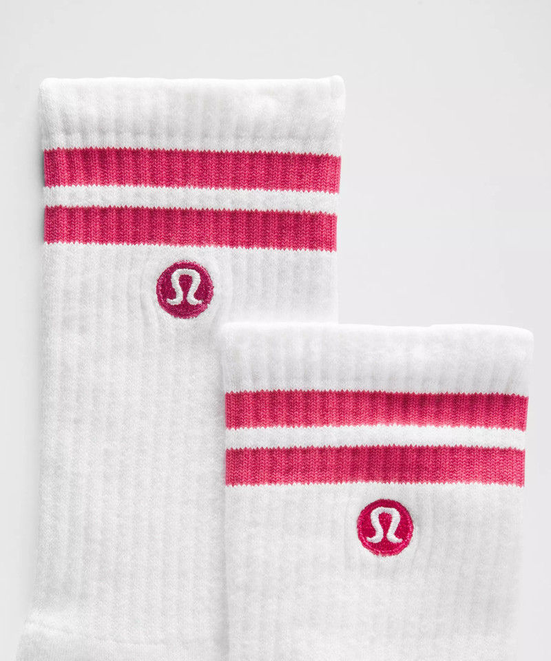 lululemon Unisex Daily Essential Crew Socks 3 Pack *Stripe outlook