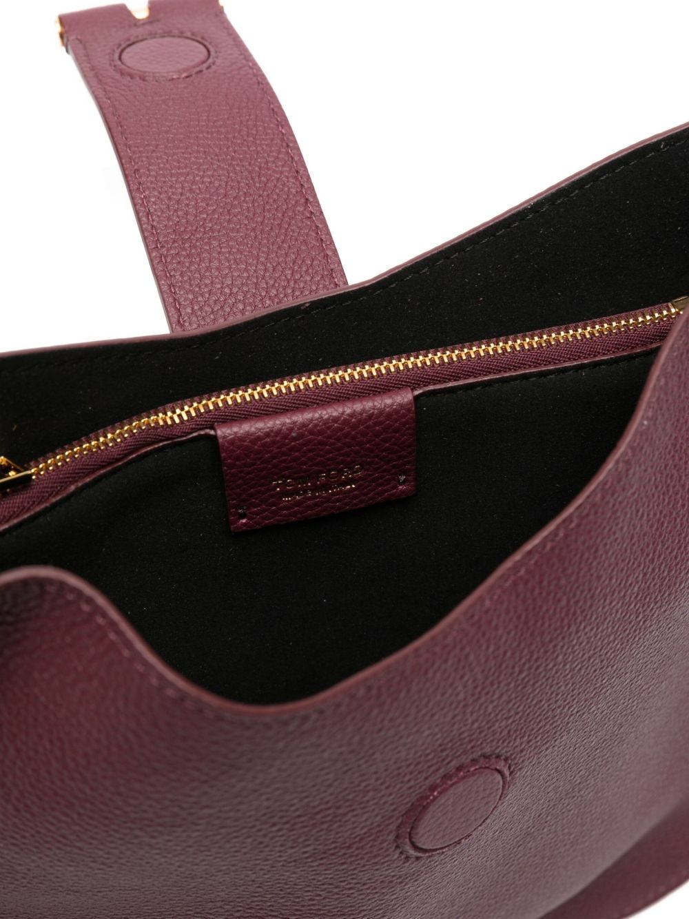 small leather T-bar shoulder bag - 5