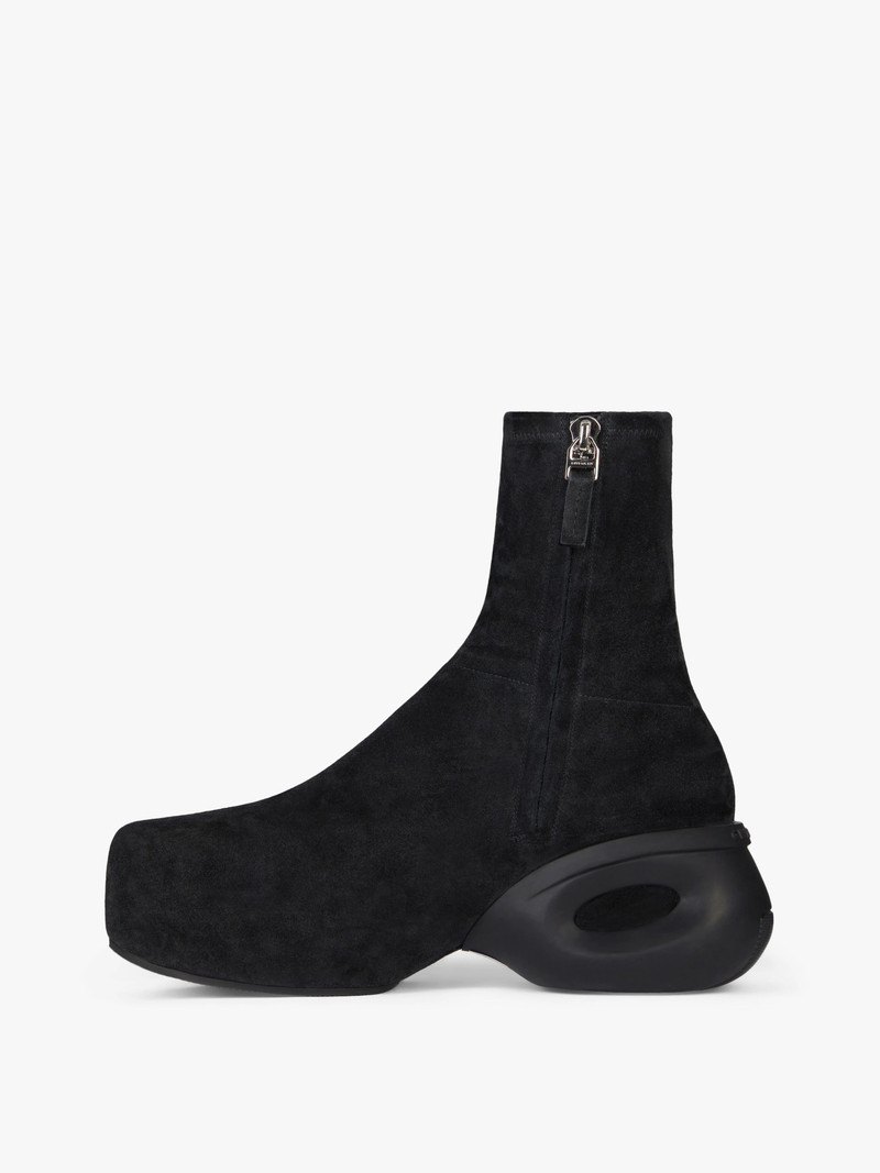 G CLOG ANKLE BOOTS IN SUEDE 4