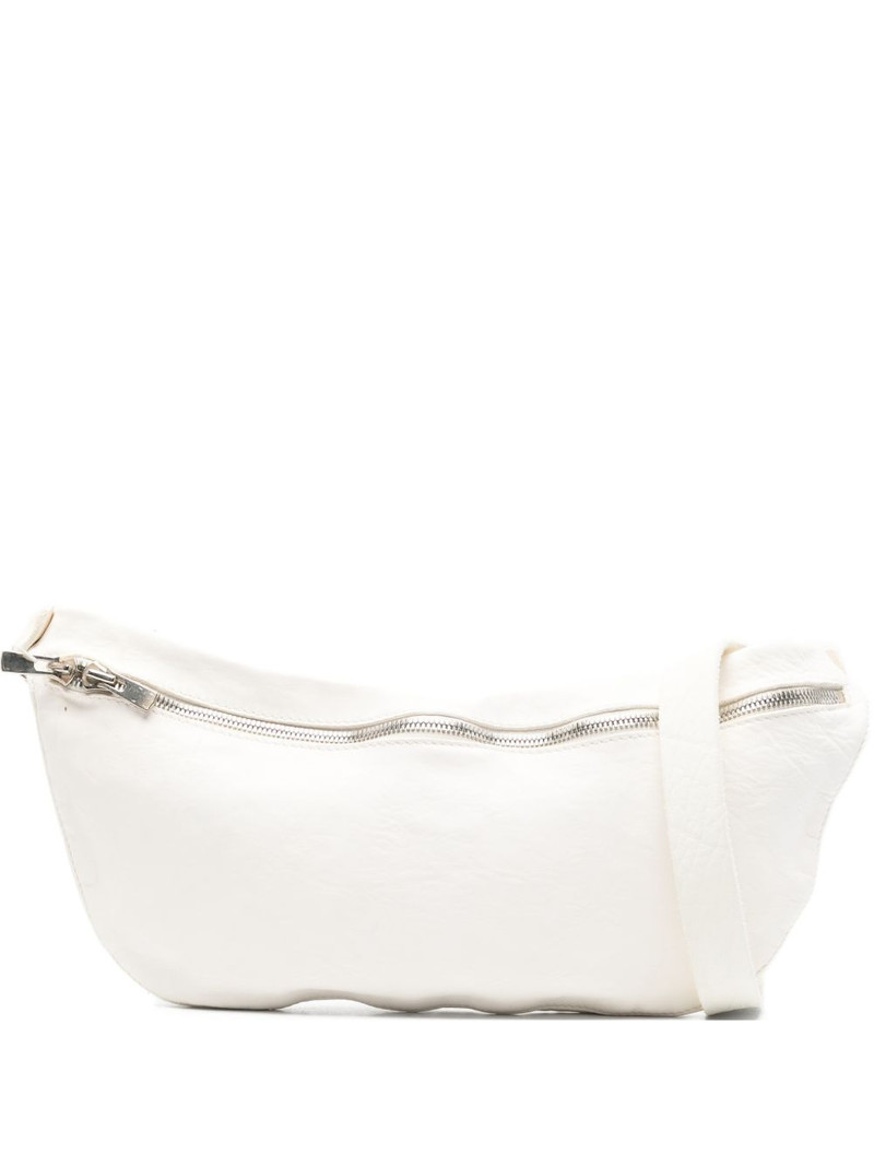 zip-up leather shoulder bag 1