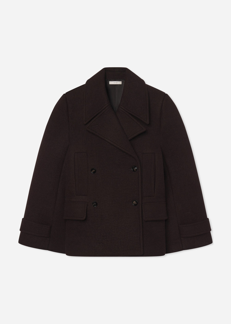 Double Faced Wool Peacoat 1