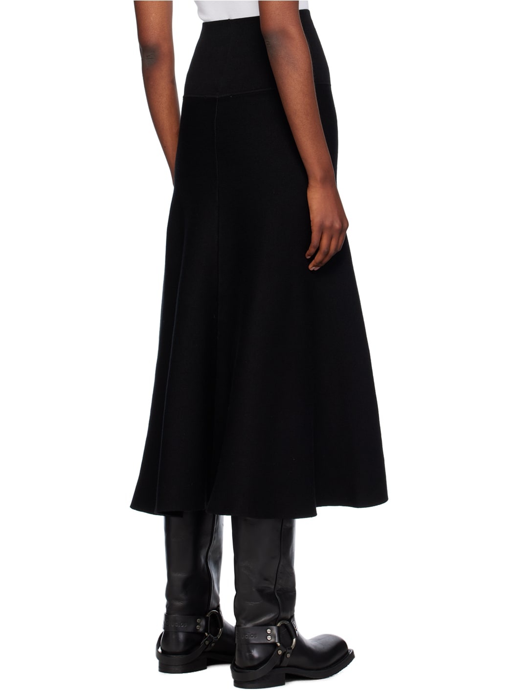 Black Gabrielle Maxi Skirt - 3