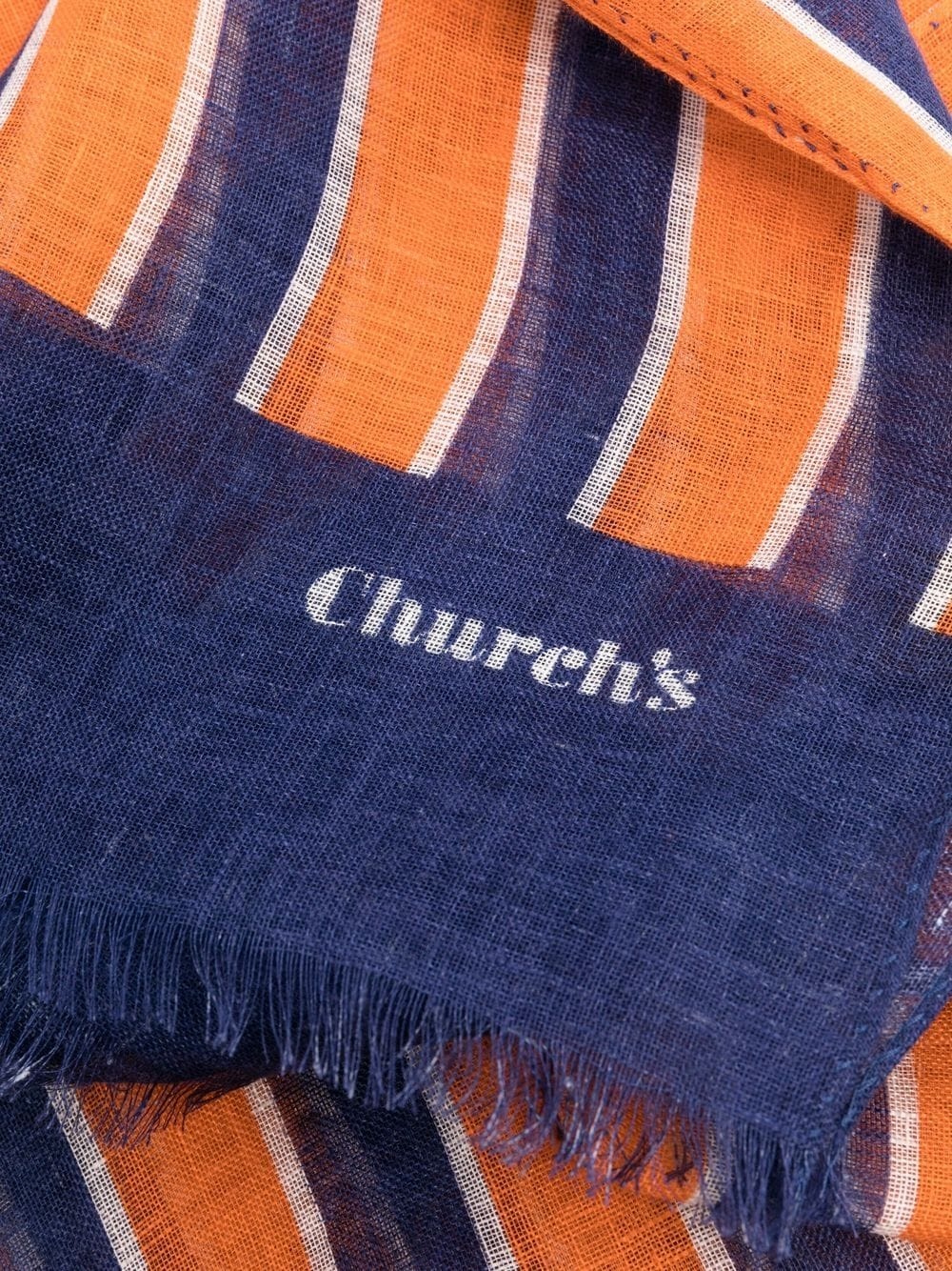 striped linen scarf - 3