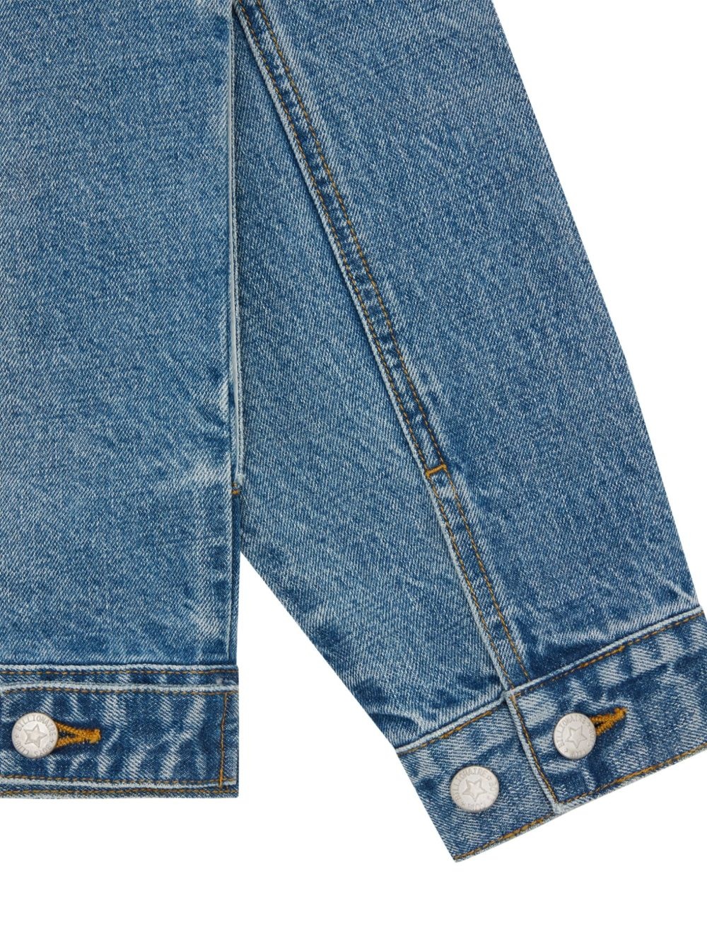 script-logo denim jacket - 4