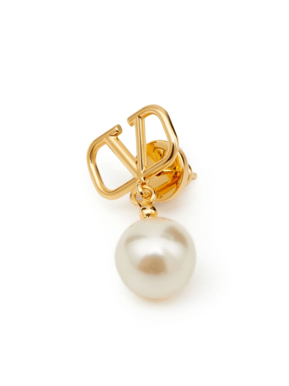 VLogo Signature pearl drop earrings - 3