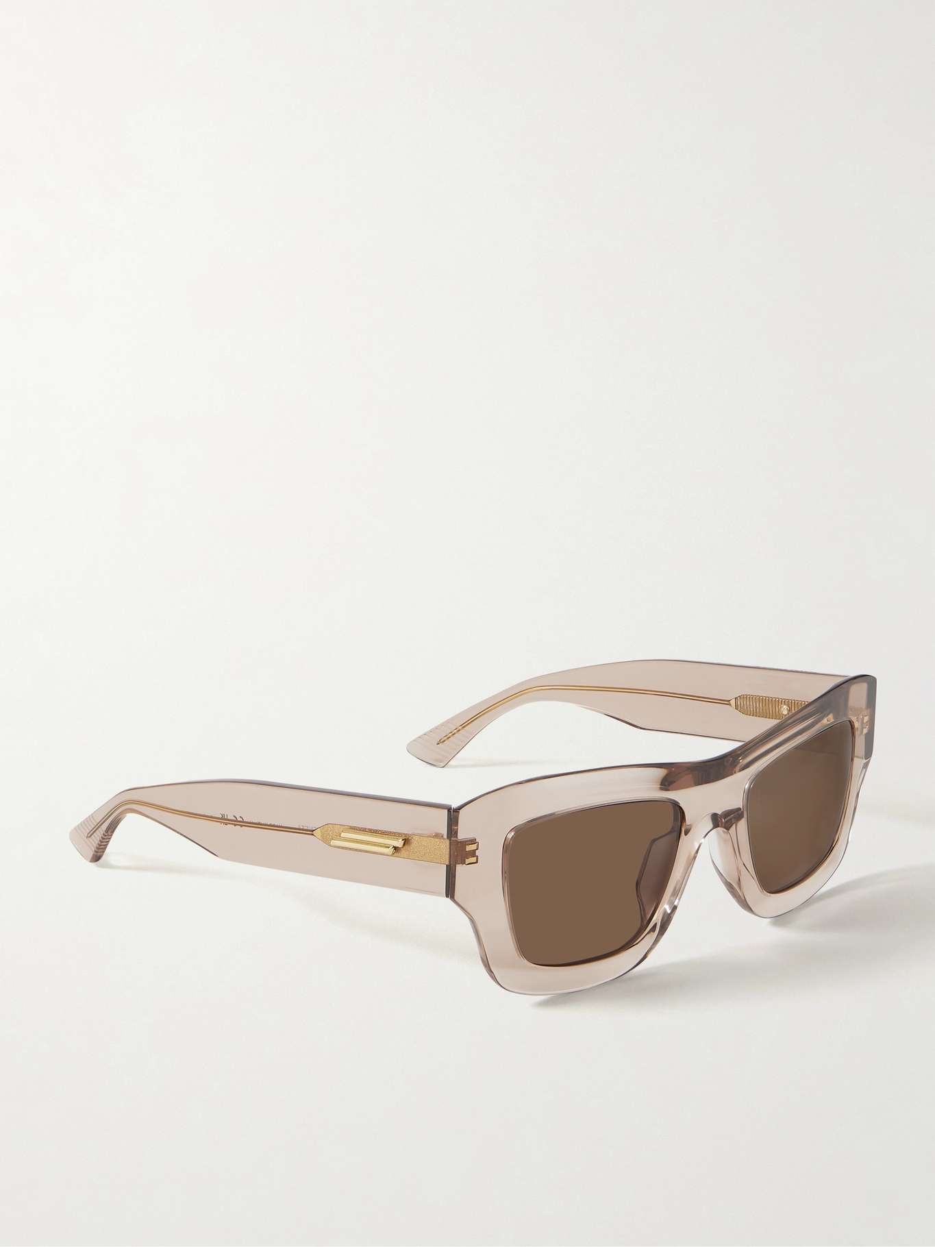 Square-frame acetate sunglasses Beige - 3