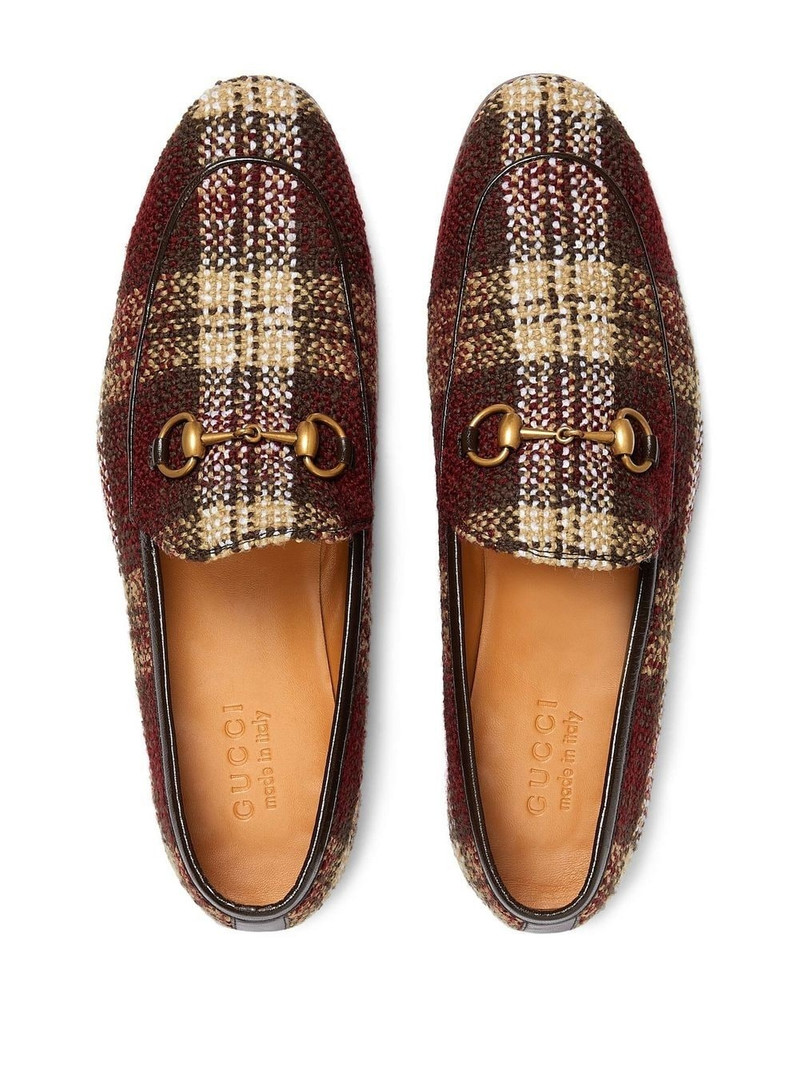Jordaan tartan tweed loafers 4