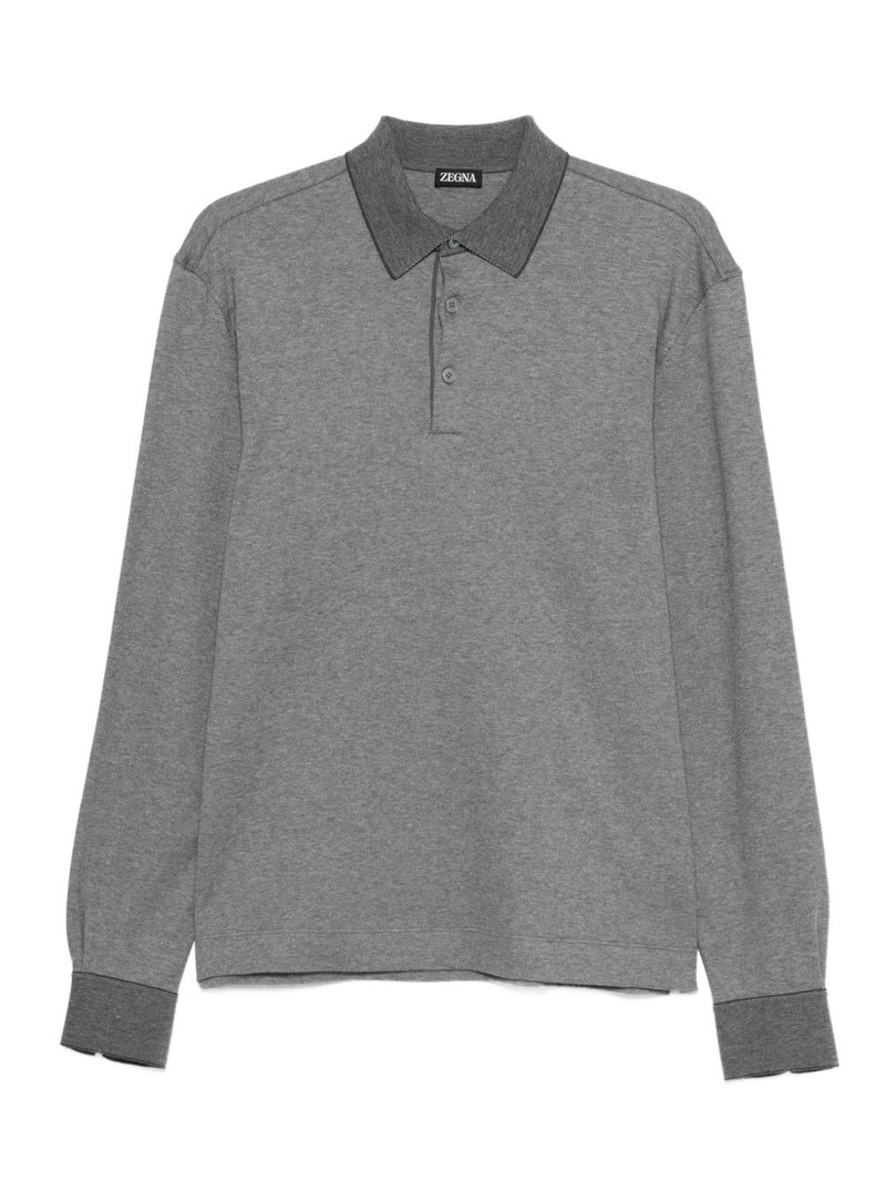long-sleeve polo shirt 1