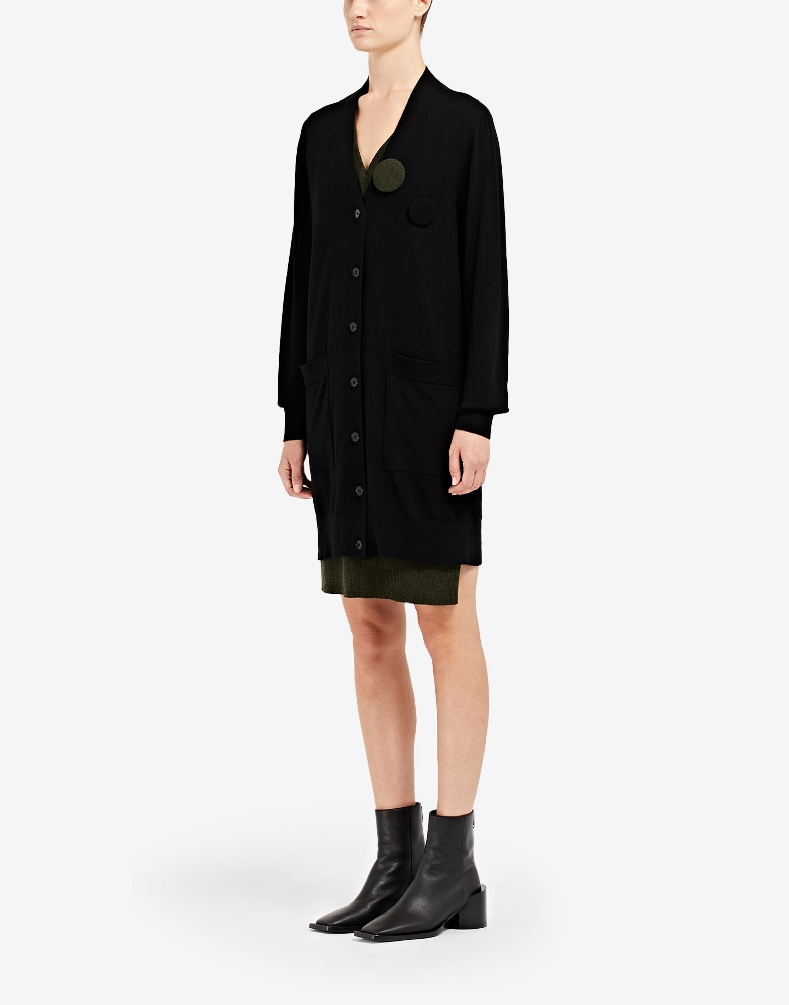 Badge cardigan dress - 5