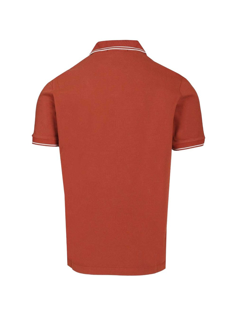 Stone Island logo patch slim polo shirt outlook