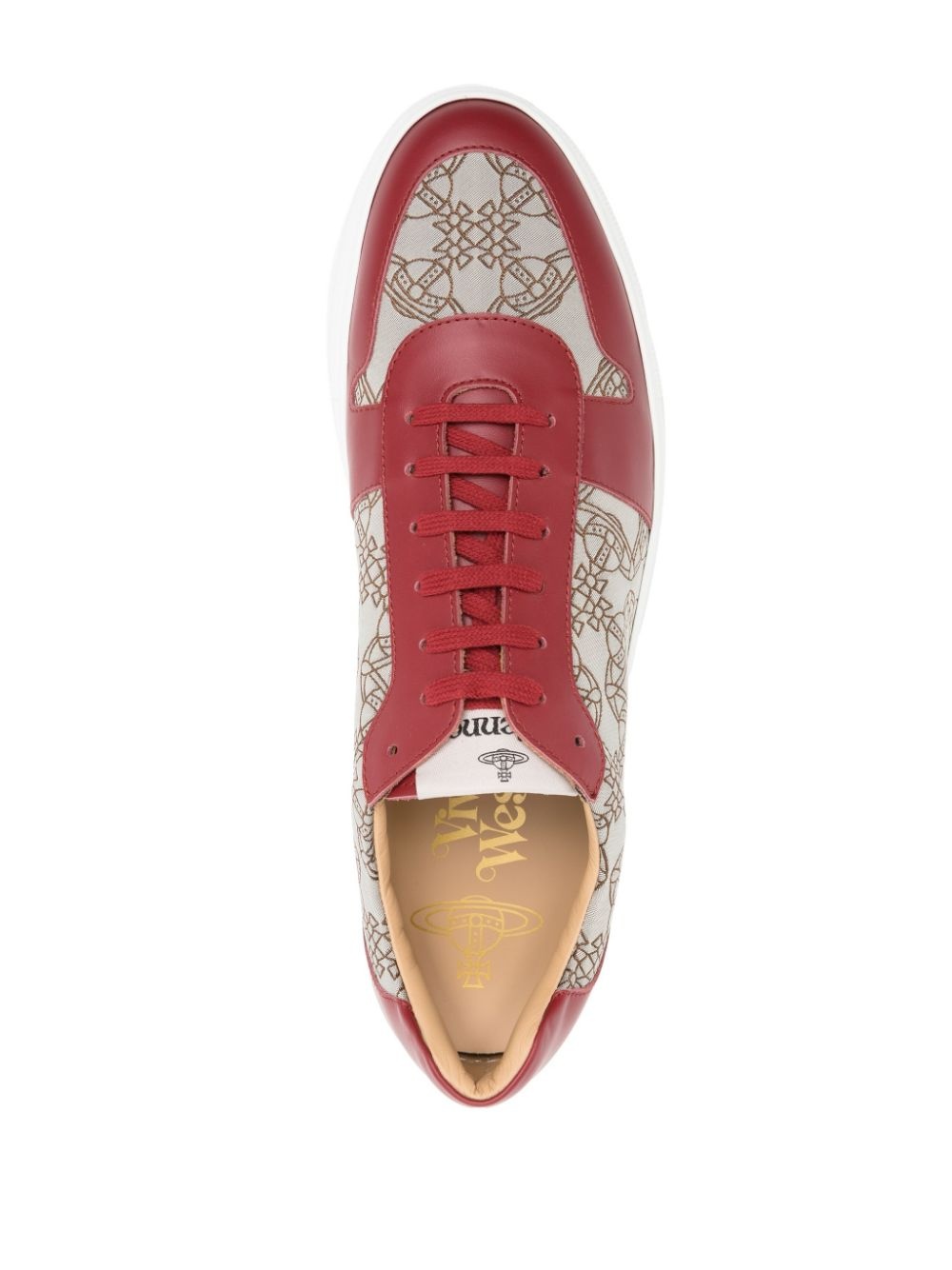 logo-print low-top sneakers - 4
