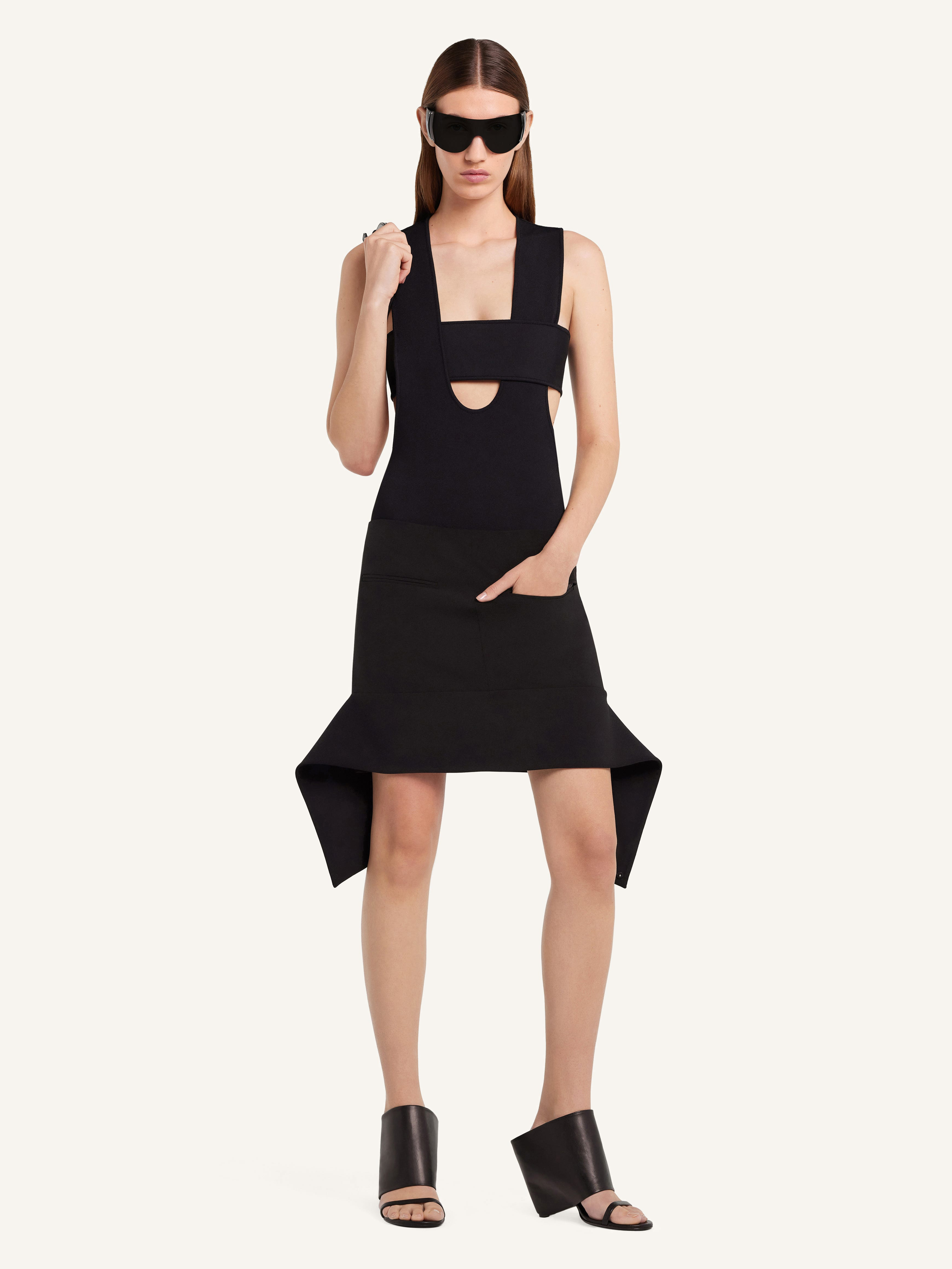 REVERSED BELT MINI SKIRT - 2