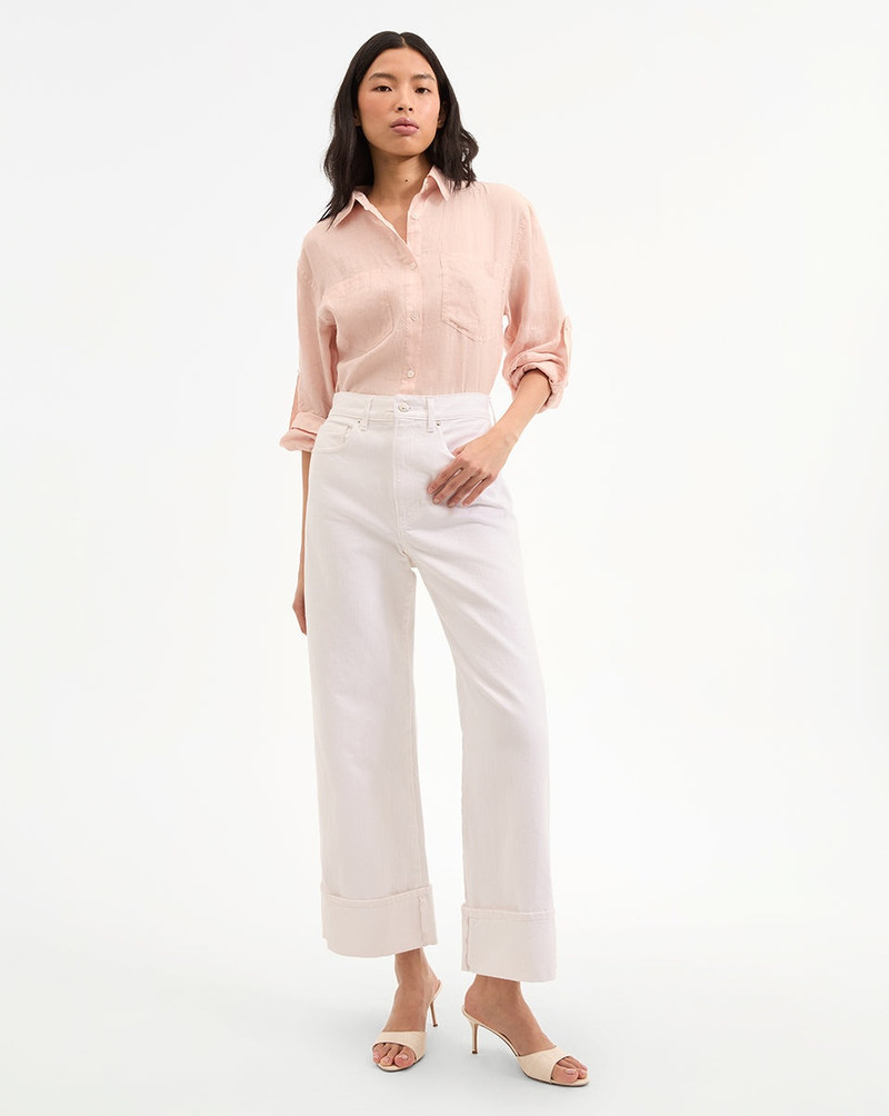 VERONICA BEARD TAYLOR CUFFED CROPPED WIDE-LEG JEAN outlook