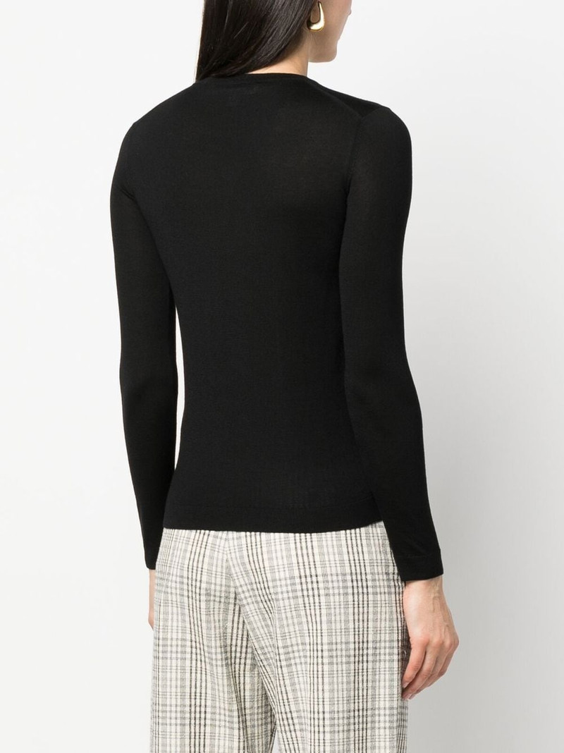 round-neck knit jumper 4