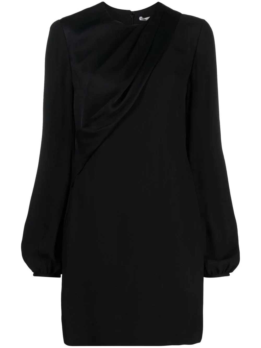 draped fitted minidress - 1
